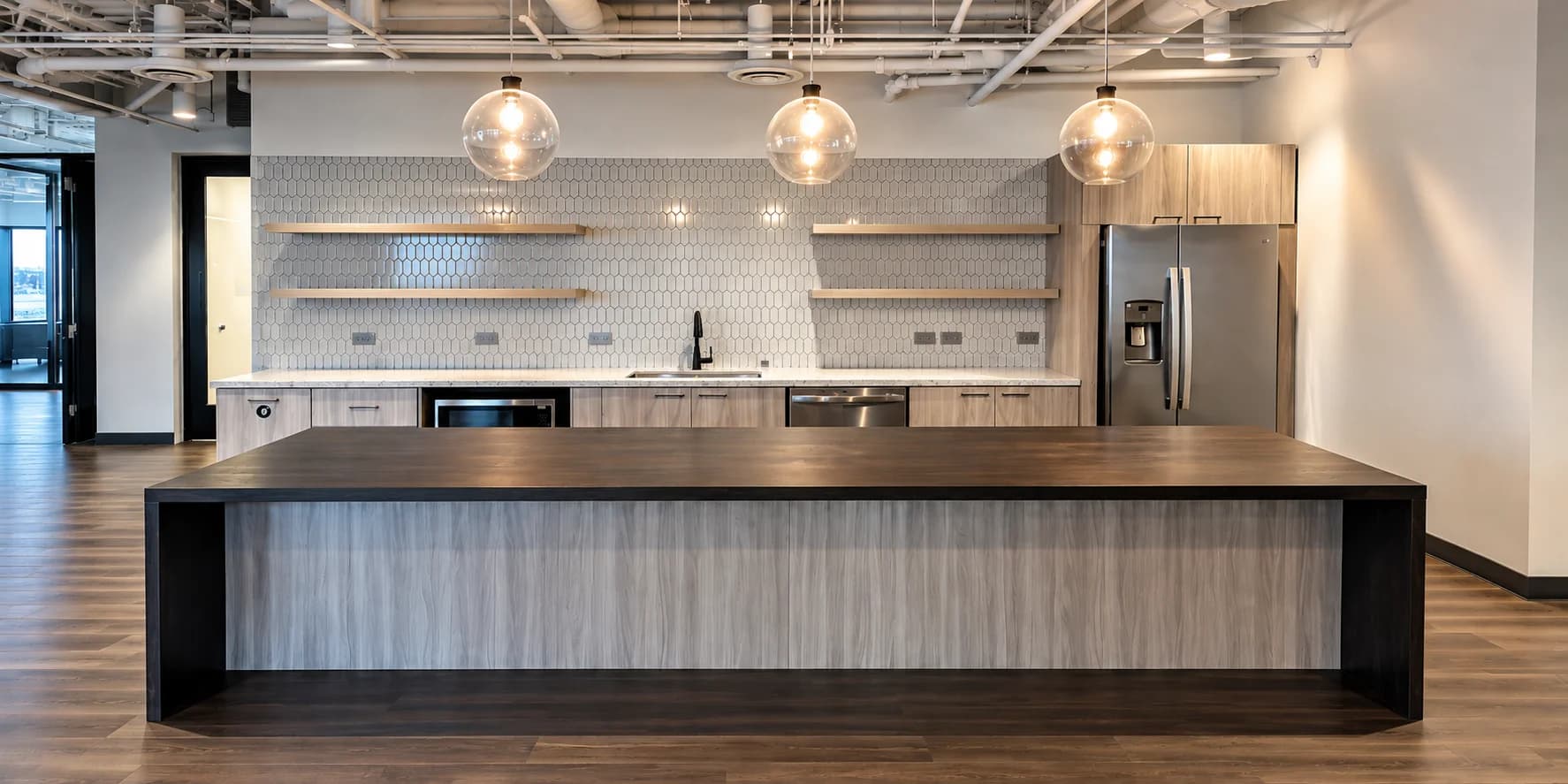 Commercial break room island & casework, DFW