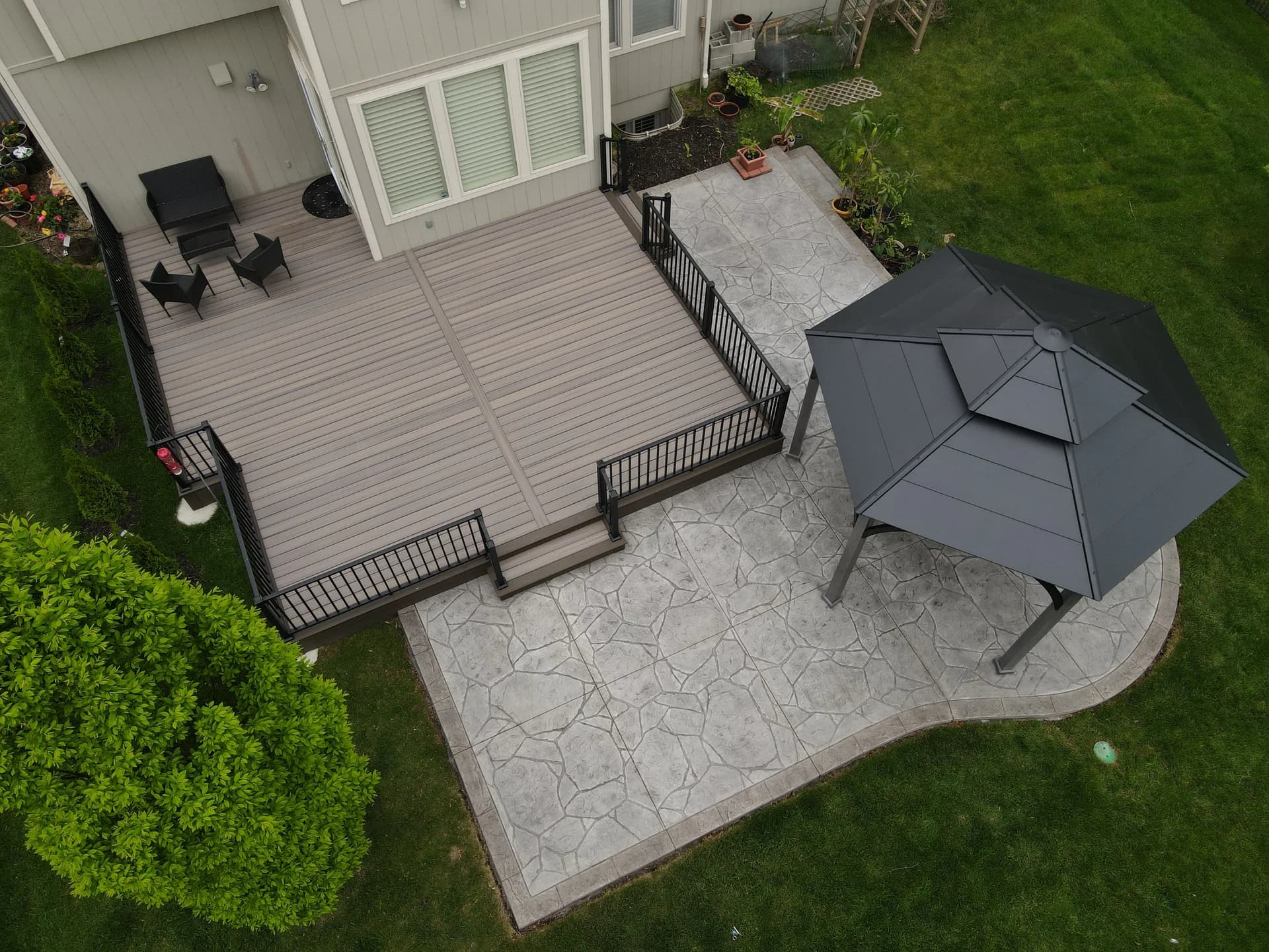 Composite deck built near Lake Ray Hubbard in Rockwall, TX by i30 Builders