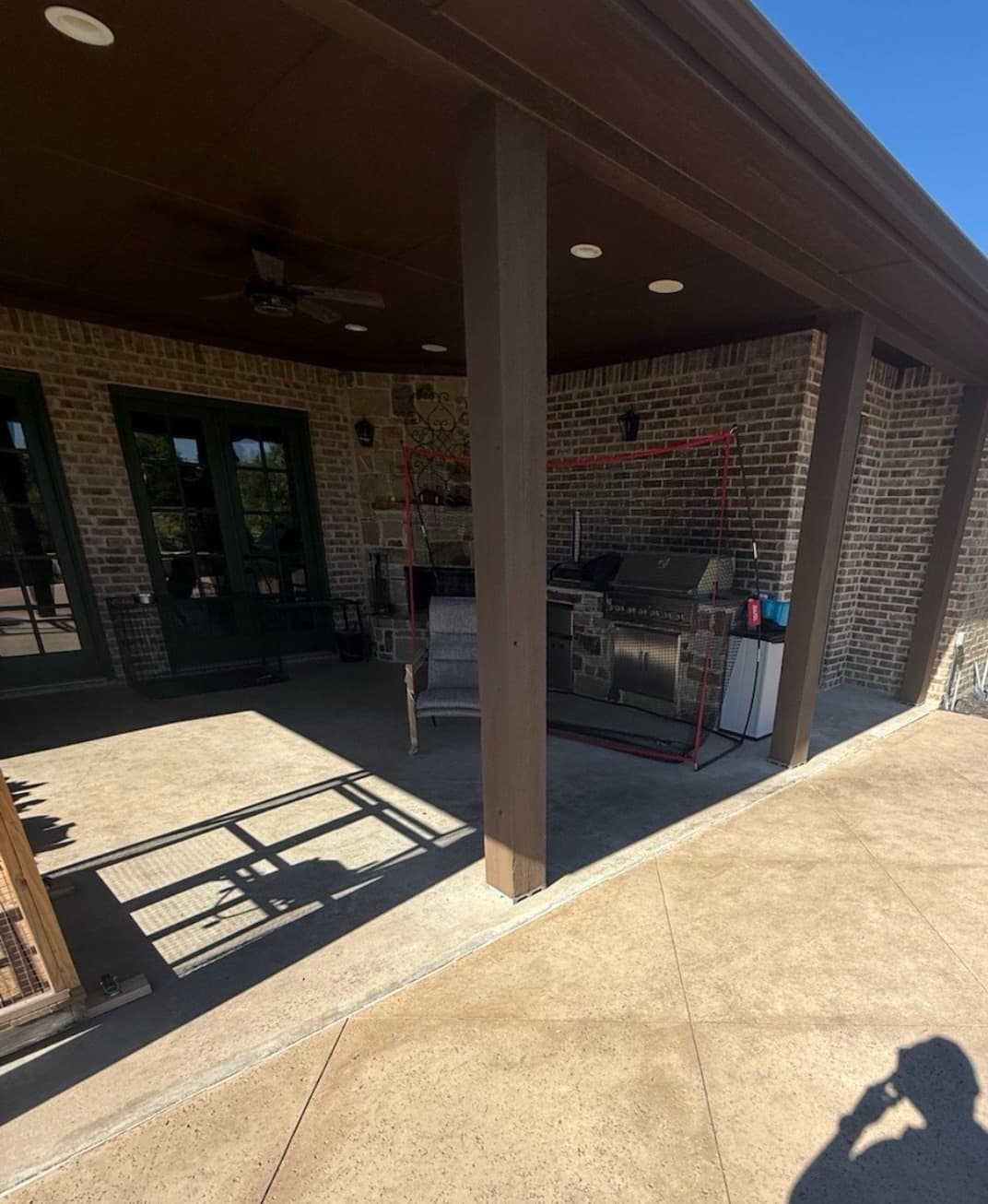 Covered Patio Travertine & Fireplace Refresh — cover photo